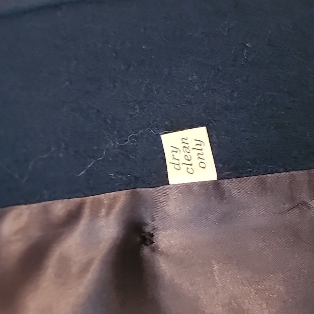 Navy Pendleton Wool Coat - image 8